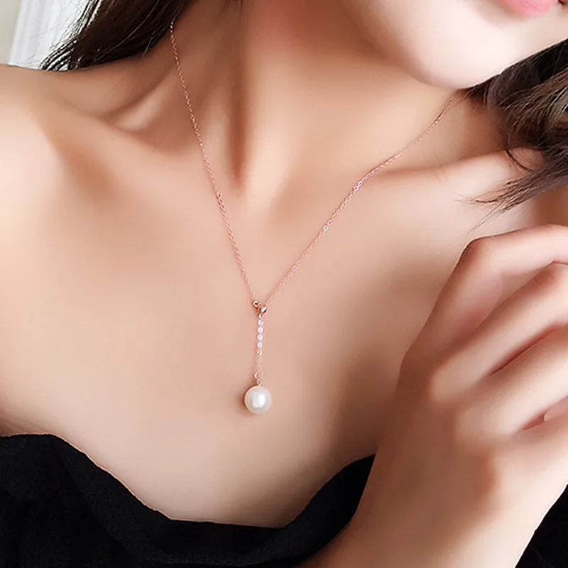 NK623 New Hot Short Tiny Minimalist Simulated Pearl Clavicle Necklace Collares Bijoux Pendant For Women Jewelry Choker