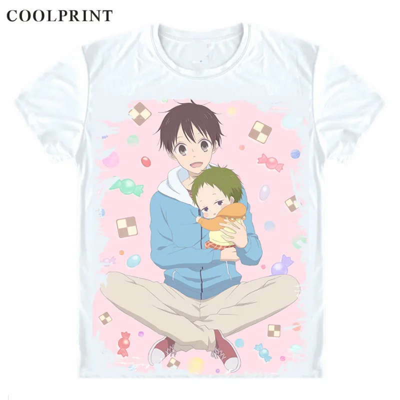 COOLPRINT School Babysitters T-Shirts Short Sleeve Shirts Gakuen Babysitters Orphan Kotaro KASHIMA Ryuichi KASHIMA Cosplay Shirt