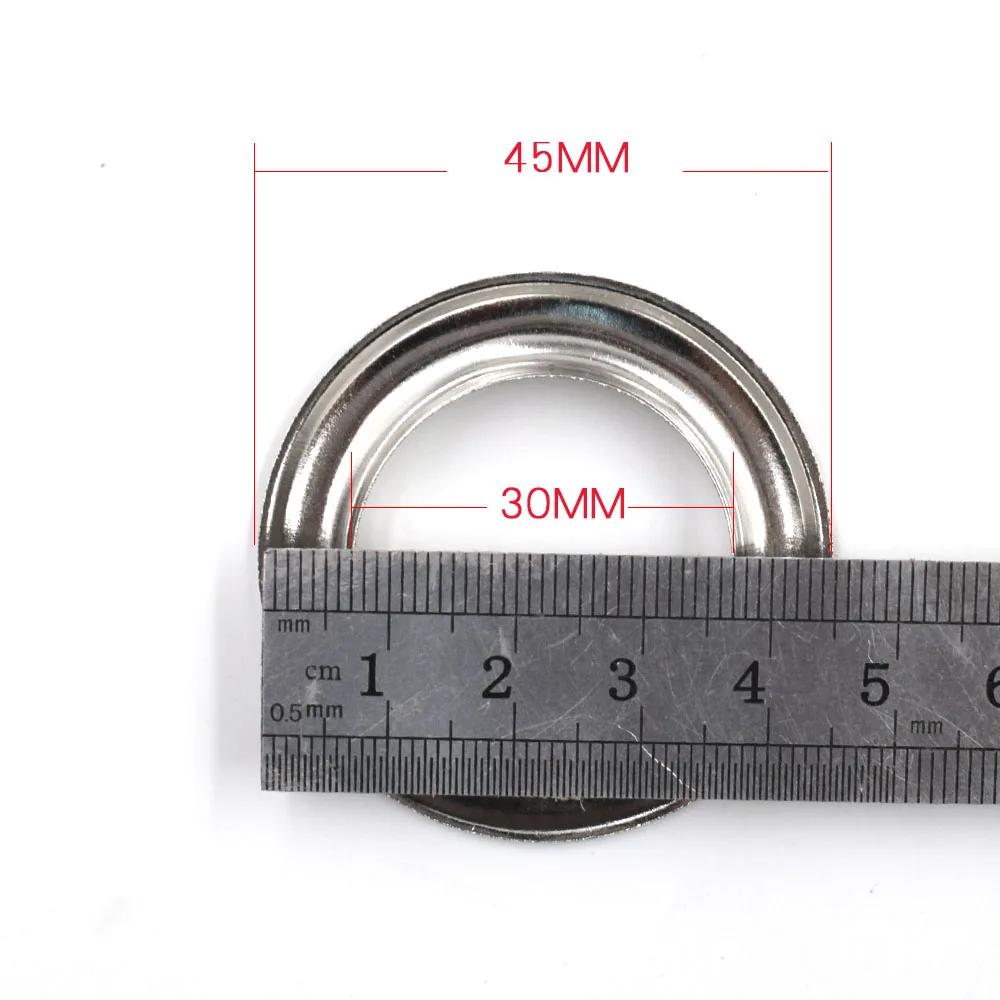 30pcs/lot 30mm Metal Eyelets hole Ventilation holes Eyelets Silver metal Canopy cloth rope hole Clothing & Accessories