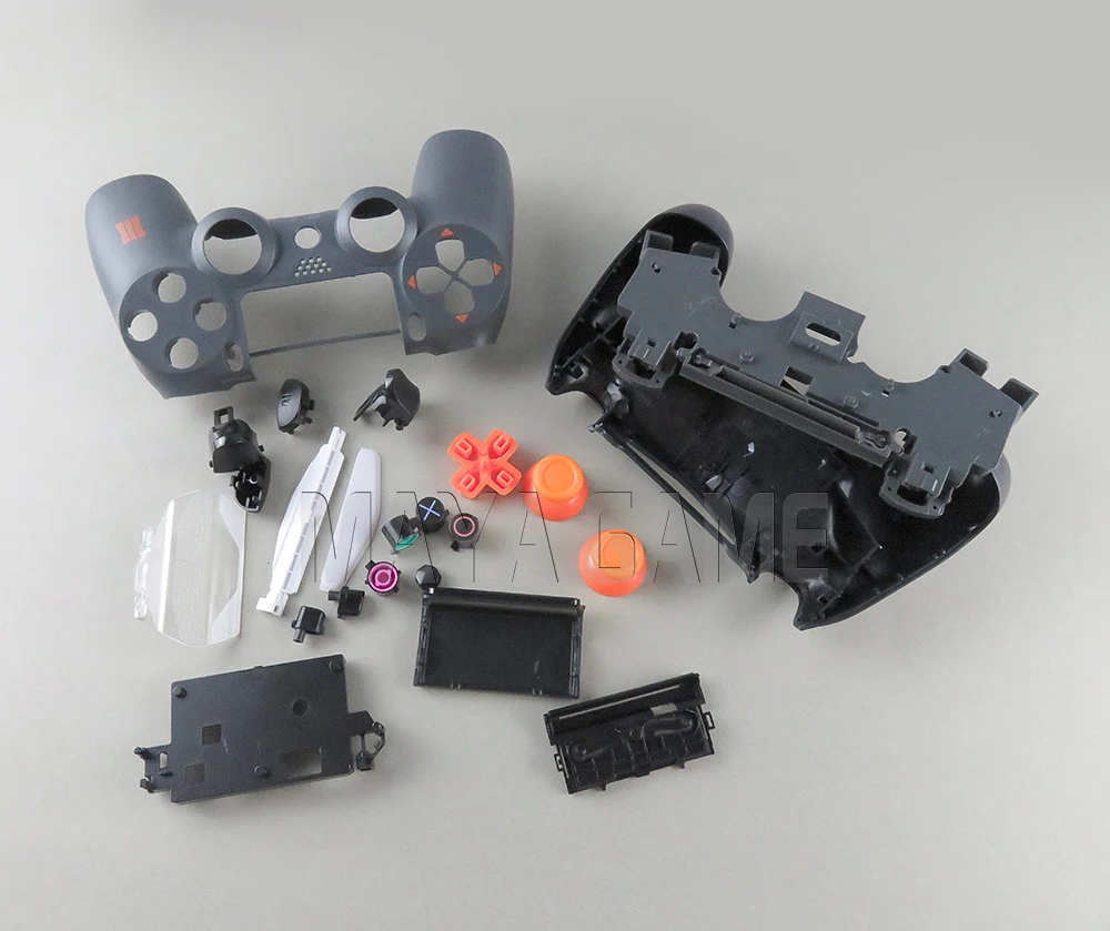 

For Sony PS4 Gamepad Controller JDS-020 JDS-040 2.0 4.0 Clear Front Back Housing Shell Case Cover and Buttons Mod Kit