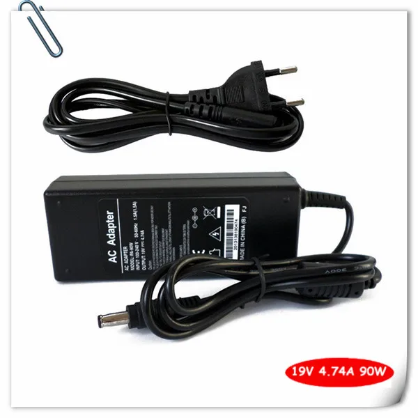 90W Battery Charger for Samsung E251 NP-E251E E152 E252 E372 300E NP-300E R45 R60+ R65 AC Adapter Power Supply Cord 19V 4.74A