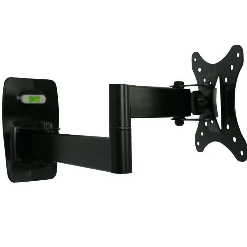 EML602 Full Motion 10-26 inch LCD LED Monitor Holder TV Wall Mount Swivel Tilt Bracket Swing Arm