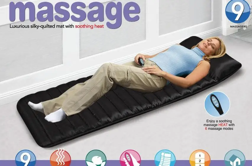 Healthy body massage pillow vibration massage cushion far infrared heating electric massager