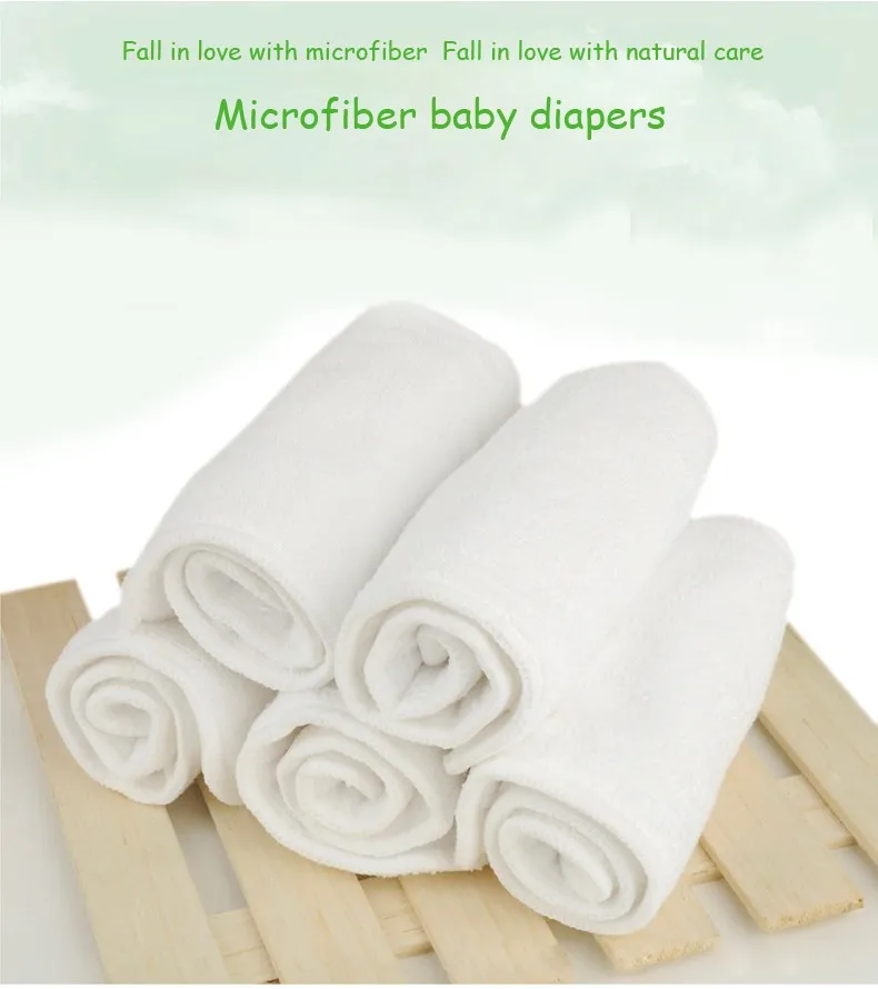 Reusable Baby Cloth Diaper Nappy Liners Insert 3 Layers Breathable Washable Changing Pad Baby Cloth Diaper Inserts 13.5x35cm