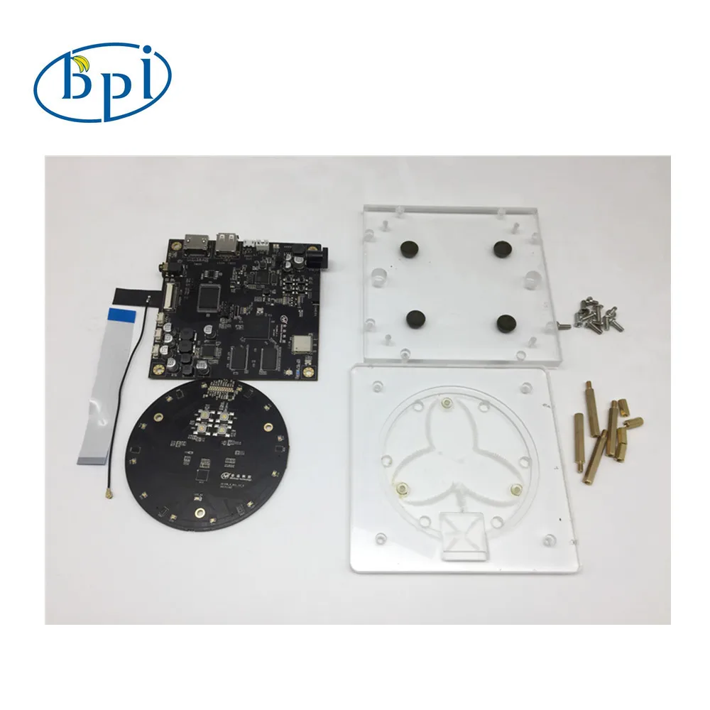 BPI-R18 allwinner placa de circuito oficial com allwinner soc-apenas 3-mic far-field dev kit