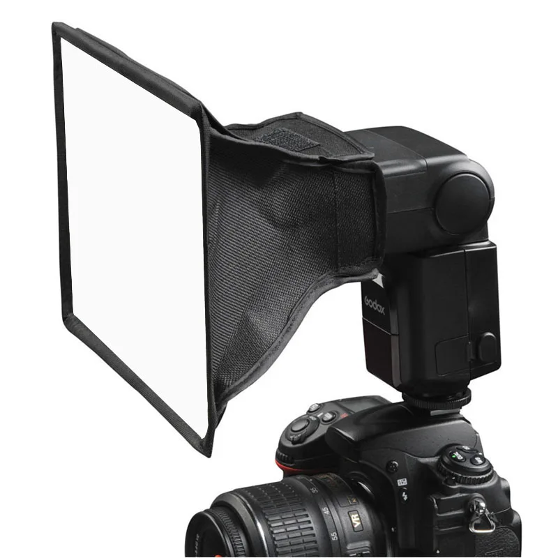 20Cm X 30Cm Đa Năng Đèn Flash Có Thể Gập Lại Softbox Khuếch Tán Speedlite Hộp Mềm Dành Cho Máy Ảnh Canon Nikon Sony Yongnuo YN560IV Godox v860II