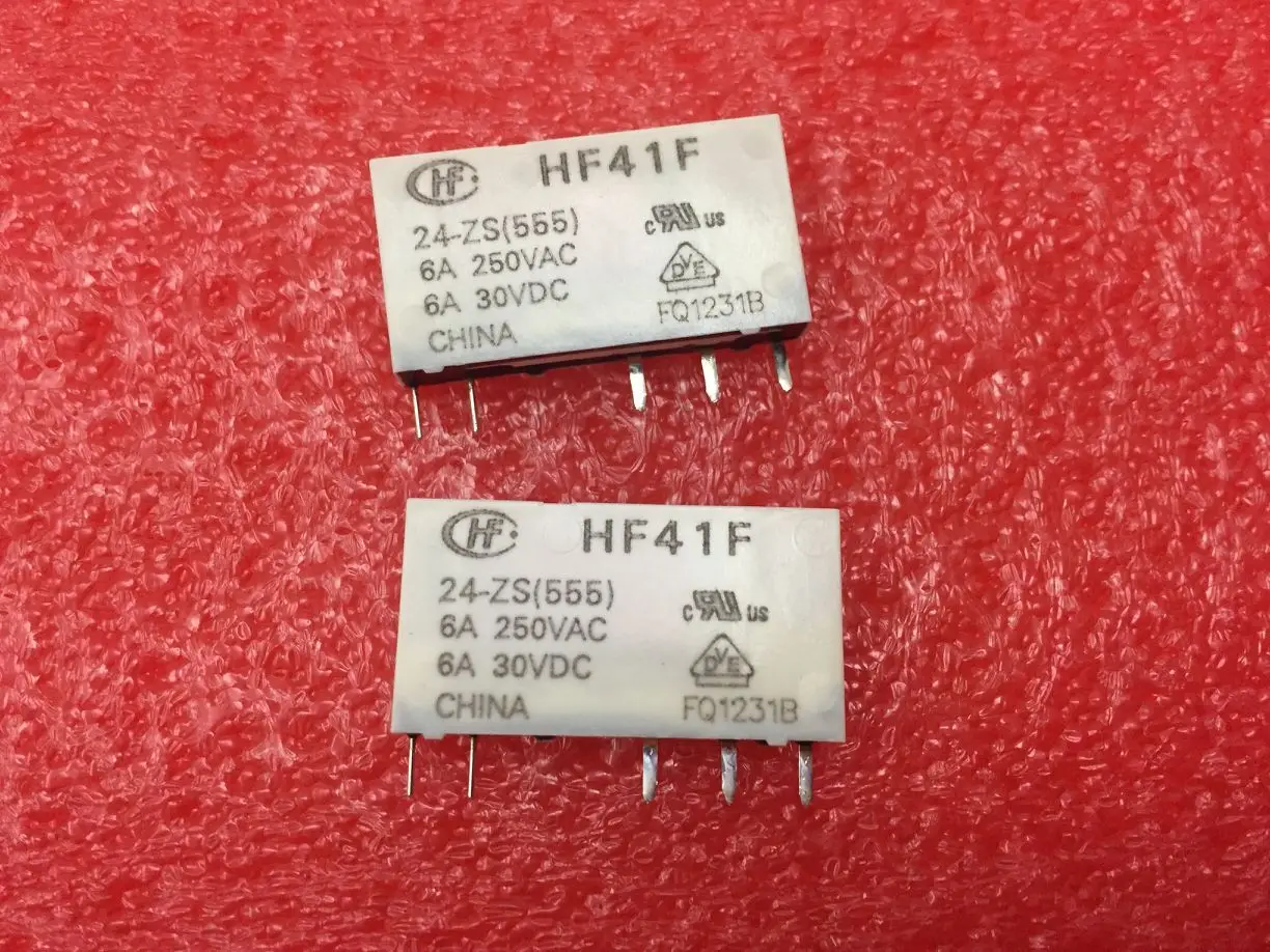 

Free Shipping 100% new original relay 10pcs/lot HF41F-24-ZS HF41F 24-ZS 5PINS 6A250VAC/30VDC 24VDC Power Relay