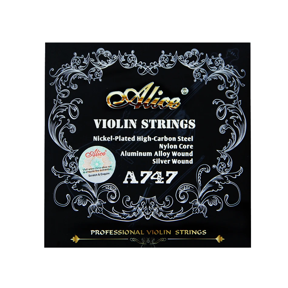 Alice 2 Sets Violin Strings A747 Violin Accessories Part Professional Violin String