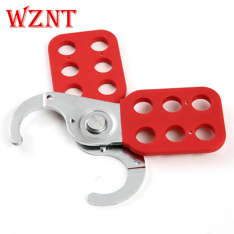 10pcs Free Shipping Cost NT-H01 NT-H02 25mm 38mm  Red Vinyl Coated  Safety Lockout Hasp