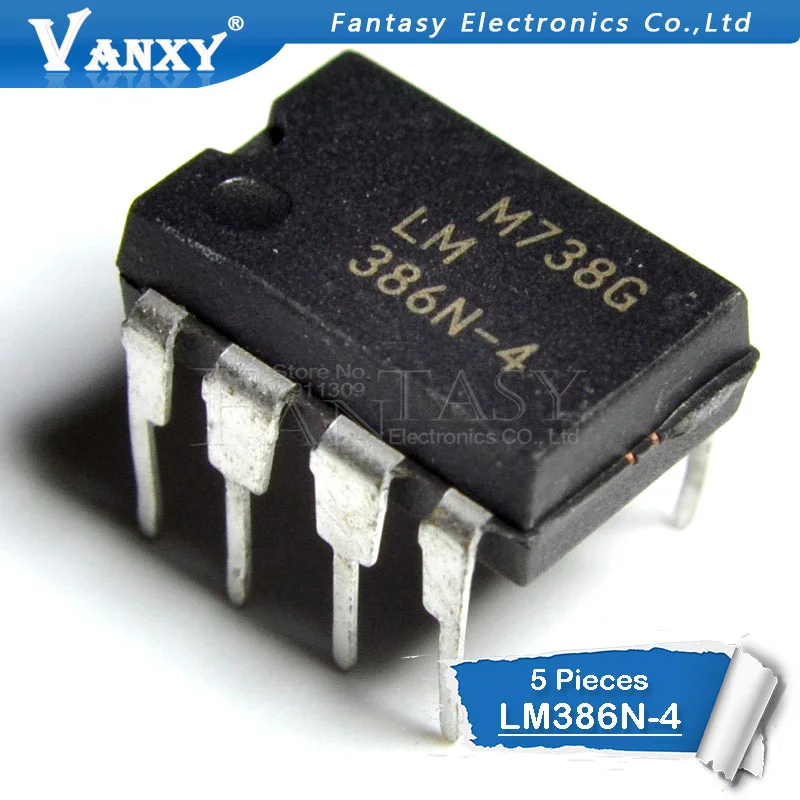 5PCS LM386N-4 DIP8 LM386-4 DIP 386N-4 new and  original IC