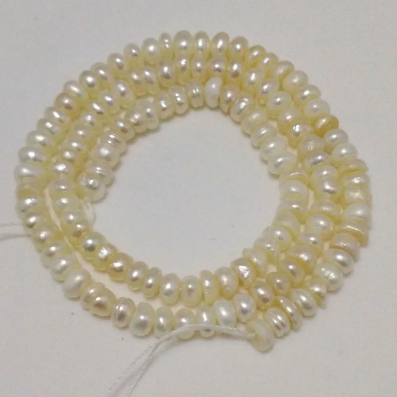 16 inches 6-7mm Natural Potato Shaped Fresh Water Pearls Loose Strand