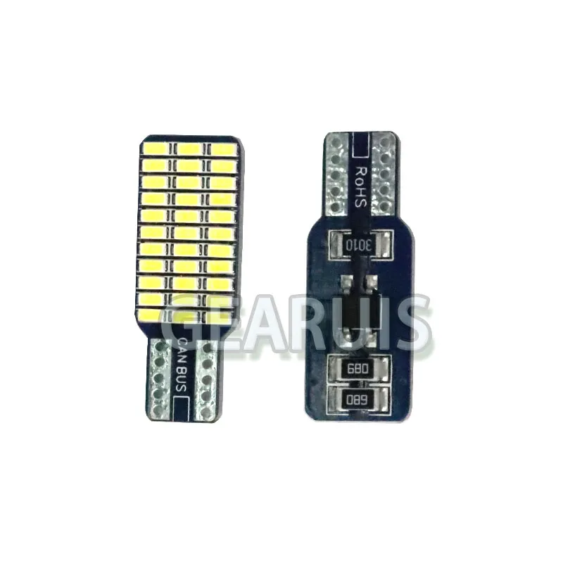 

100pcs 33 SMD 3014 T10 Canbus 192 194 168 W5W LED Bulbs non polar Car Tail Lights Dome Lamp White DC 12V