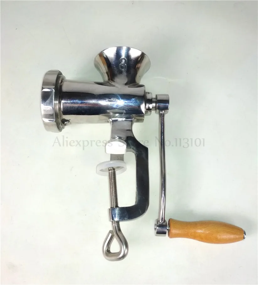 

Stainless Steel Manual Gadgets Mincer 8# Meat Grinder Machine Pork Beef Kitchen Table Tool