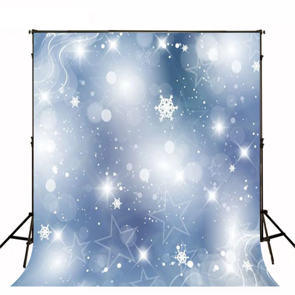 

VinylBDS Snow Winter Backgrounds White Spark Light Photography Backdrops Baby Photos Christmas Background Fundo Fotografico