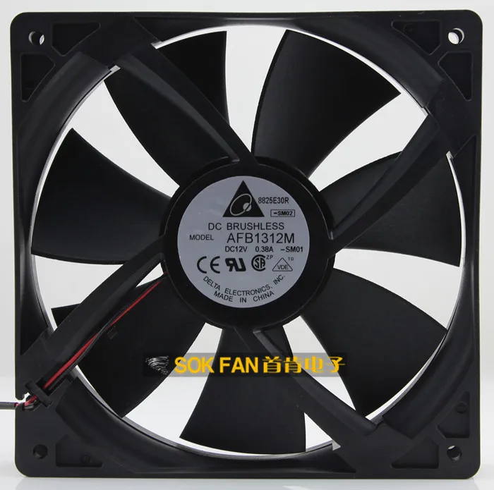 

NEW DELTA 13.5CM 13.5CM 13525 12V0.38A AFB1312M DC cooling fan