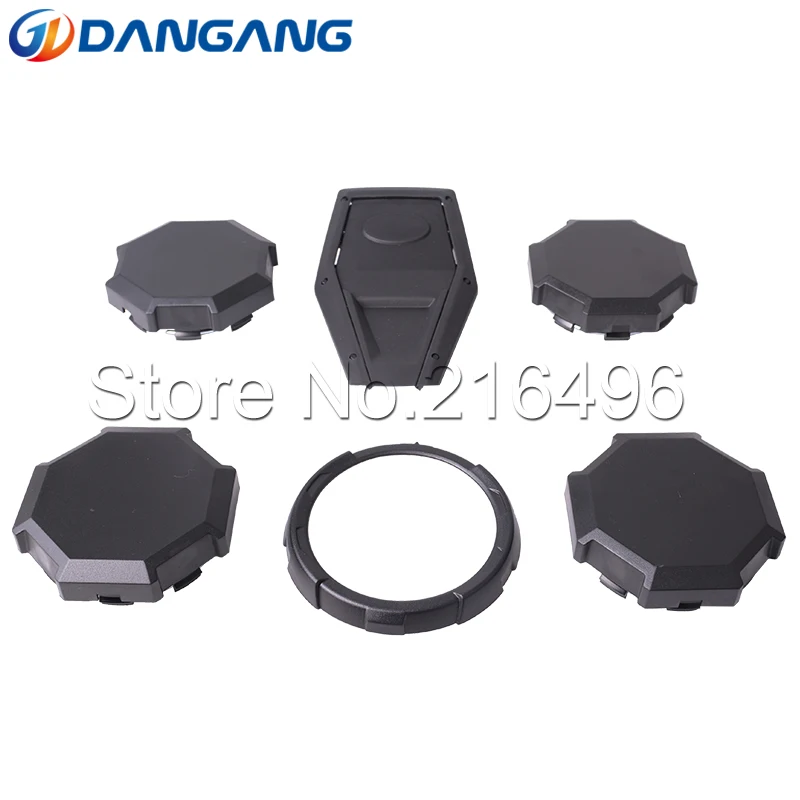 Black Wheel Center Cap Trim Ring Cluster upgrade Replace For Polaris RZR XP 1000