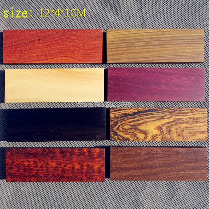 1pc DIY Knife Handle Blanks Wood Various kinds of wood For Home DIY Handicraft Materials 120x40x10mm