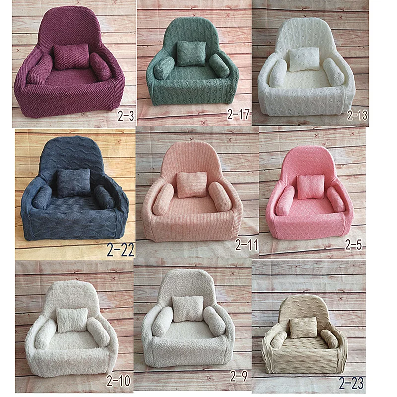 100 days Baby Sofa &Pillow Set Posing  Chair Decoration  Photography Accessories baby Studio Shooting Newborn Photography Props