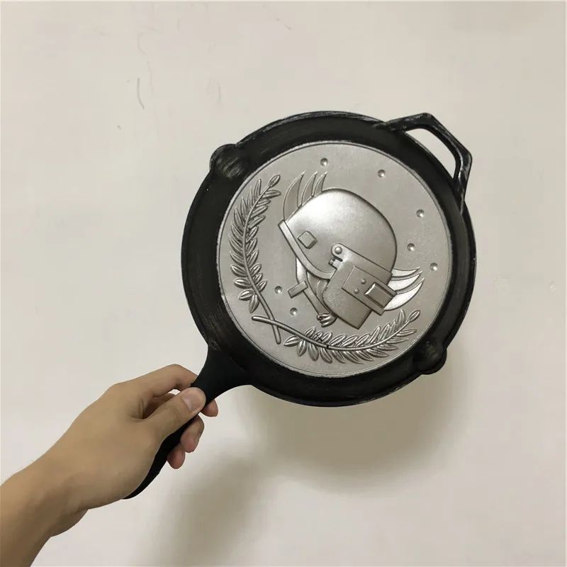 Game PUBG 1:1 Saucepan Cosplay Weapon Safety PU Figure Model Playerunknown's Battlegrounds Surrounding Props Hallowee Gift 42cm