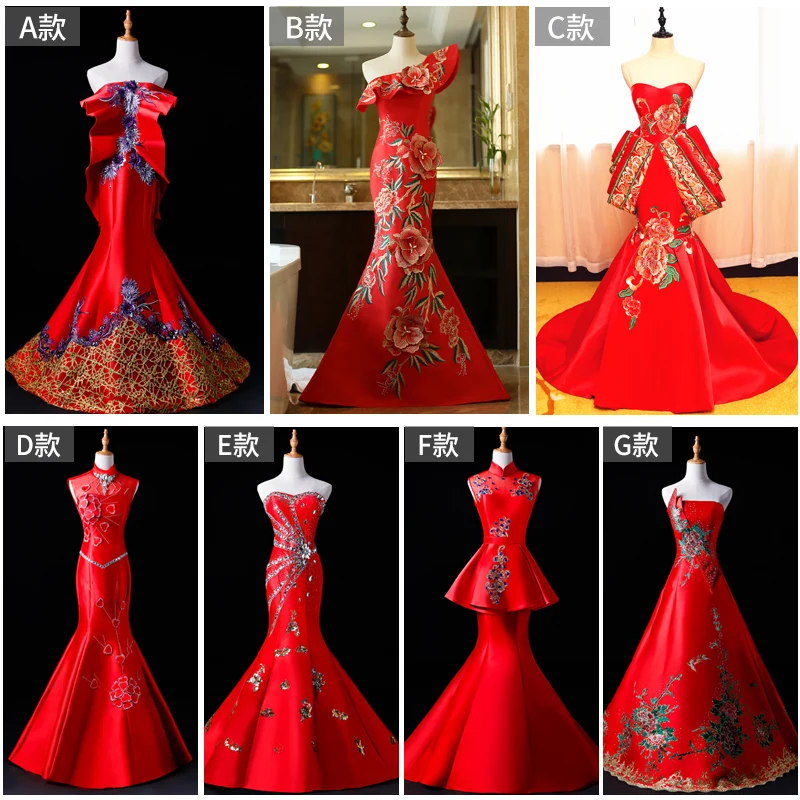 

100%real red queen mermaid cosplay gown long dress Medieval dress Renaissance gown court Victoria dress/stage performance/show