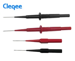 HOT Cleqee P5007 P5008 2pcs isolamento Piercing ago sonde di prova multimetro Non distruttive rosso/nero