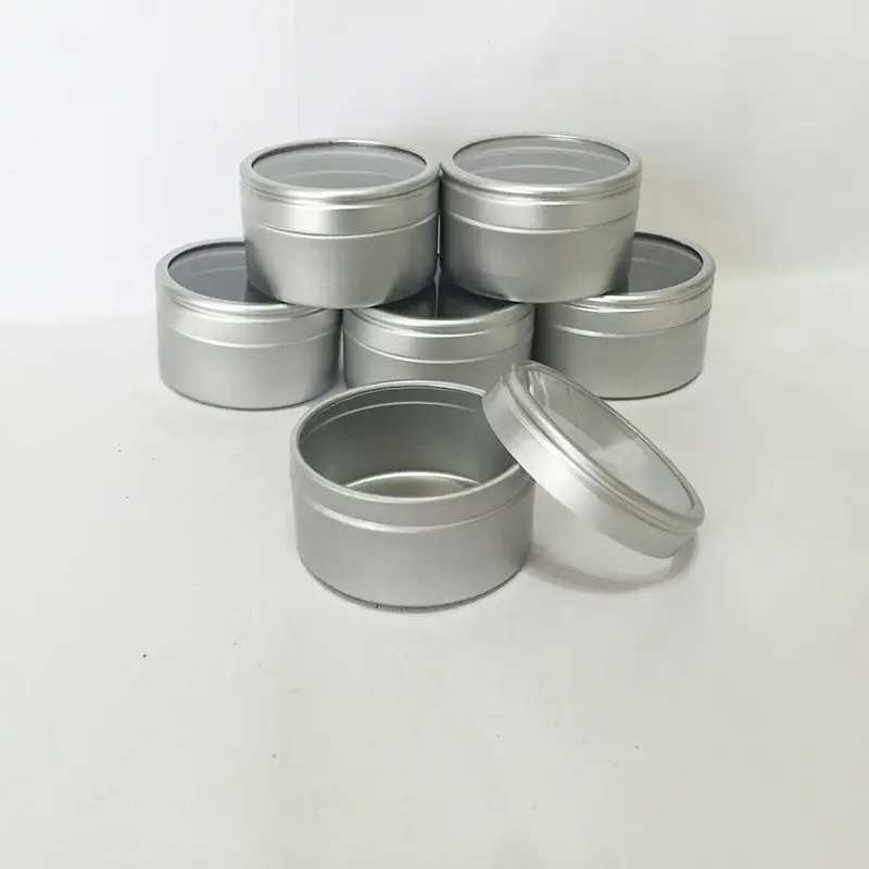 20g Empty Aluminium Jar with Transparent Film Cream Jewelry Jar,Display Boxes Ointment Hand Cream Container F20173336