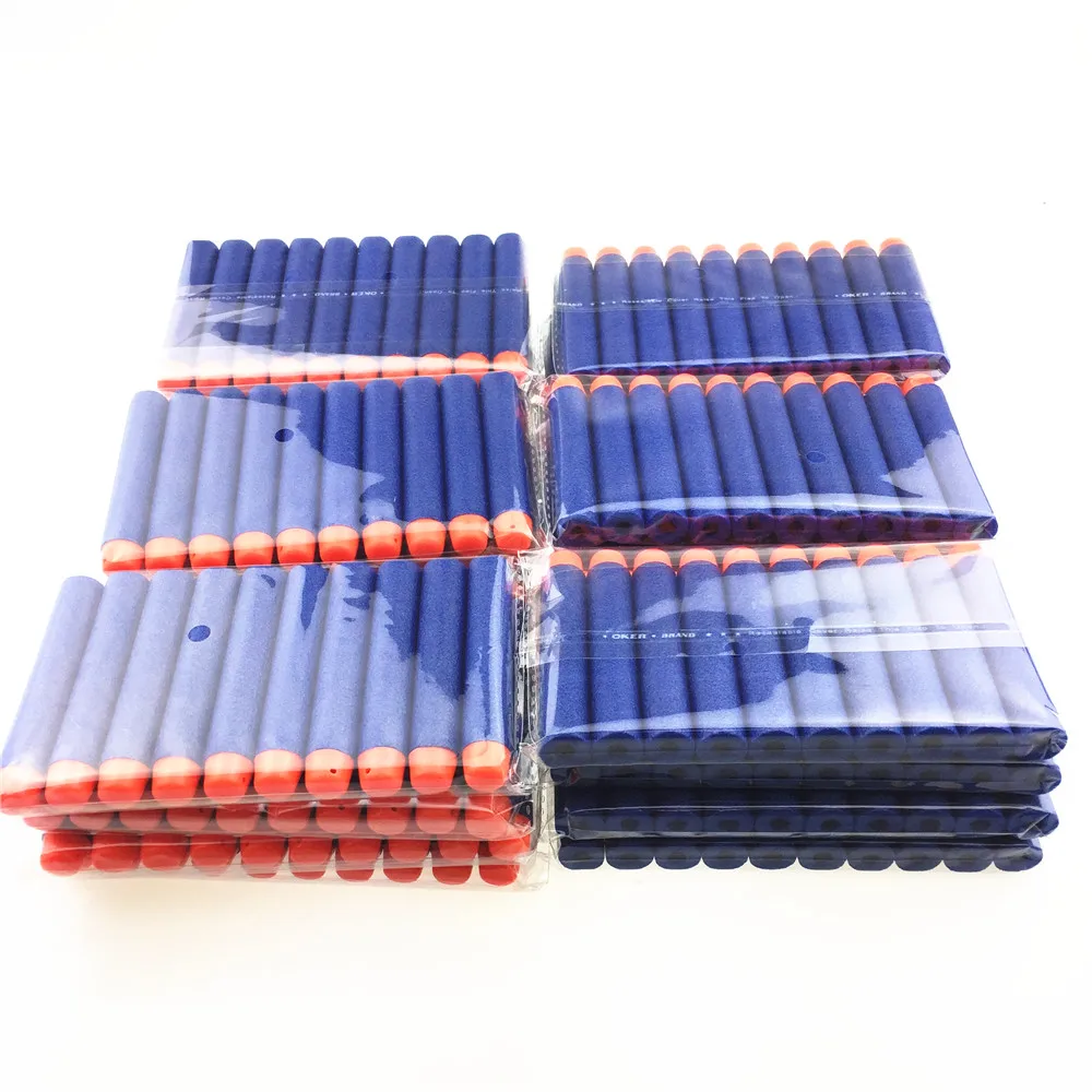 

200PCS For Gun Bullets Hollow Hole Head 7.2cm Refill Darts Toy Gun Bullets Soft Bullet Gun Xmas Kid Children Gift