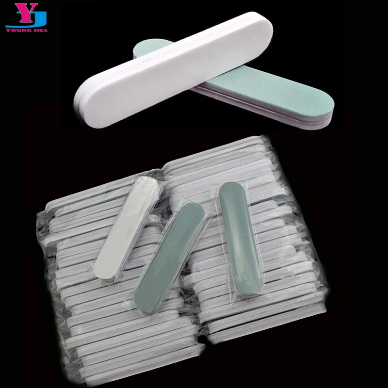 100 sztuk/partia plik buforowy do paznokci Mini blok Pedicure Manicure pielęgnacja polerowanie żel do polerowania DIY Esponja Maquiagem zestaw narzędzi