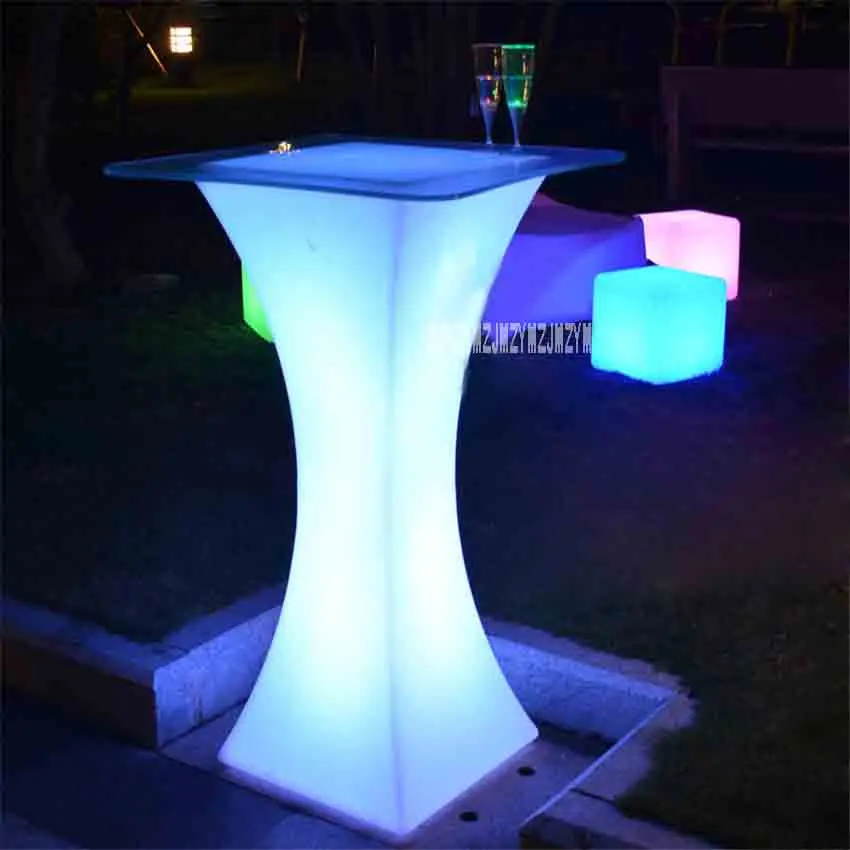 Mesa de Bar de luz LED Europea XC-018, recargable, iluminada, impermeable, mesa de centro, suministro para fiestas kTV