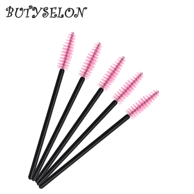 200pcs Disposable Eyelash Makeup Brush Mascara Wands Applicator Eyebrow Comb Microbrush Lash Extension Supplies Beauty Tools