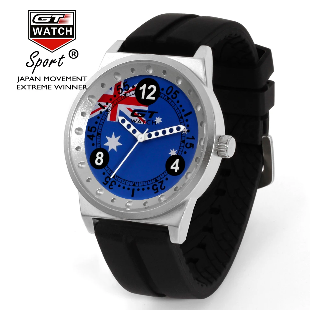 GT Uhr Männer Italien Flagge F1 Sport Uhr Herren Uhren Top Brand Luxus herren Uhr Uhr reloj hombre erkek kol saati relogio