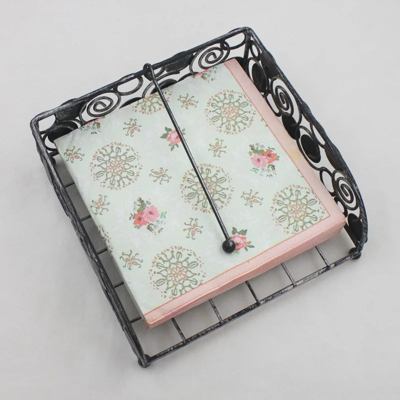 [RainLoong] 3Plys Beverage Paper Napkins Flower Print Tissue Napkins Decoration Serviette 33*33cm