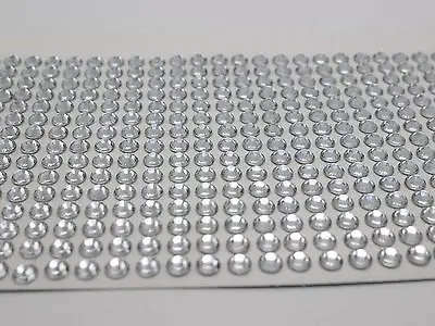 3 Sheets of 645pcs Clear 5mm Round Self-Adhesive Acrylic Rhinestones Stickers