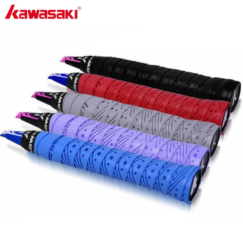 60pcs/lot Kawasaki Brand Badminton Over Grip Tape Tennis Racket Grips Anti-slip Breathable Sweat Band Sweatband X5