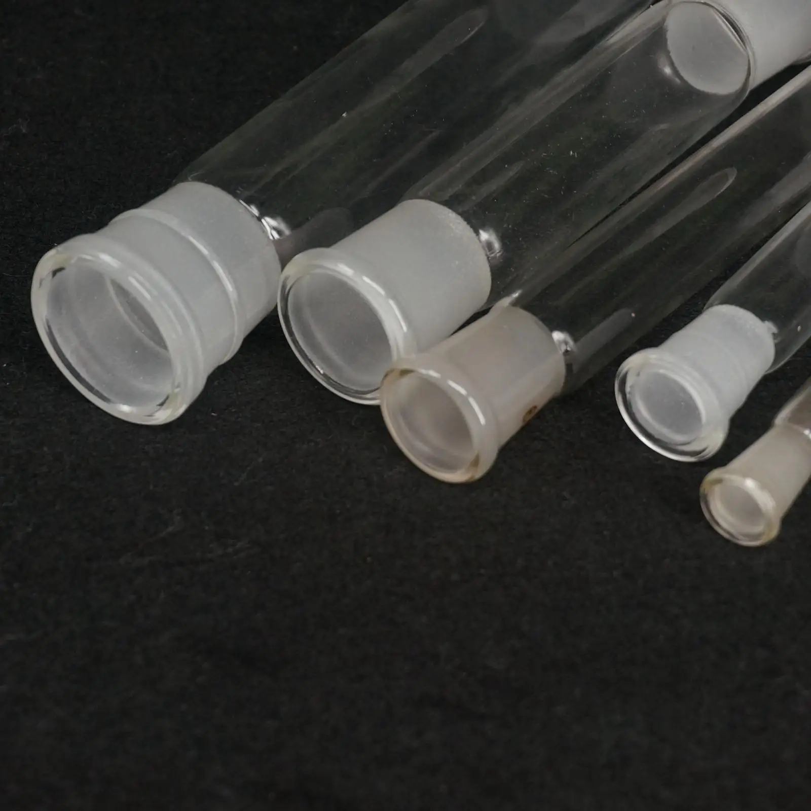 10mm 14/23 19/26 24/29 29/32 34mm 40mm 50mm Both Ground Joint Glass Straight Connecting Adapter Tube Labware Glassware