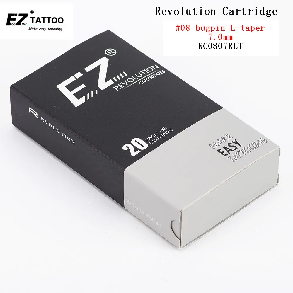 RC0807RLT EZ Tattoo Needle Revolution Cartridge Round Liner#08 0.25mm Super Tight 7mm for System Machines and Grips 20 pcs /lot