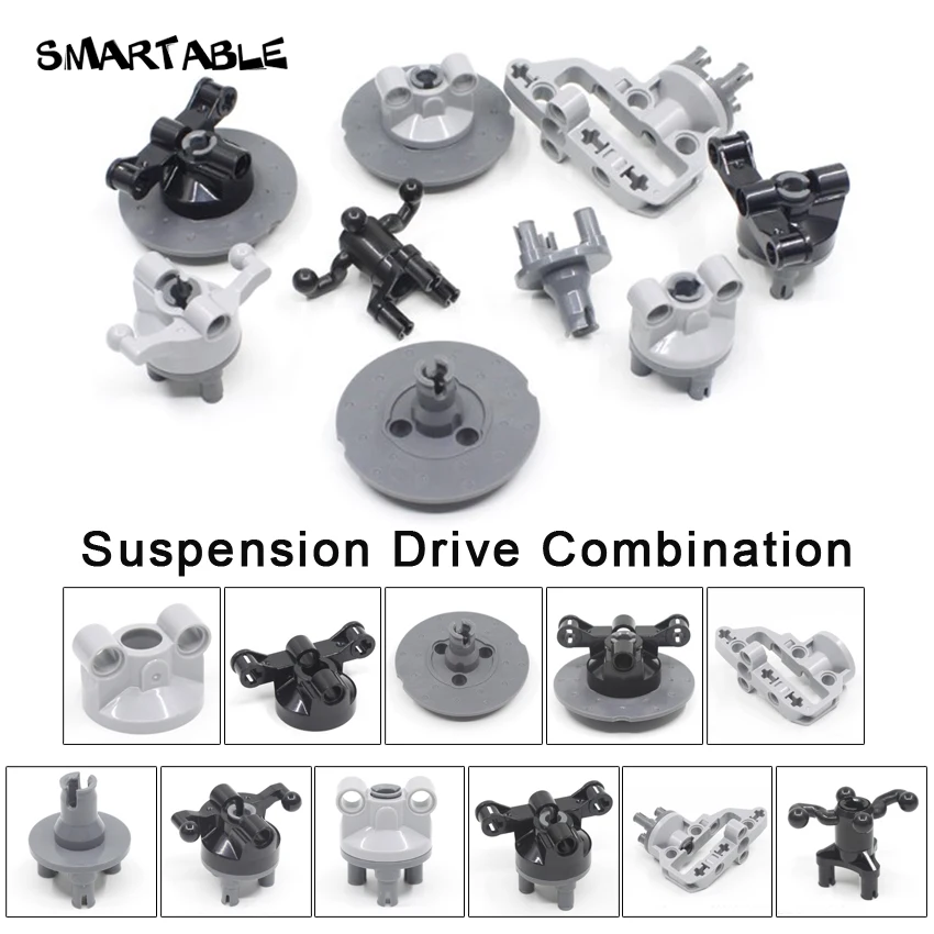 

Smartable Technical Suspension Drive Combination Building Block Parts Toys Compatible 11950/23801c01/35189/92908/92909