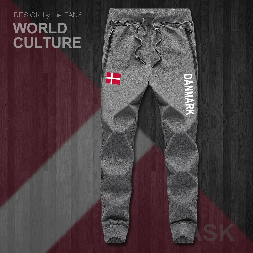 Denmark Danish Danmark DK DNK mens pants joggers jumpsuit sweatpants track sweat fitness fleece tactical casual nation country