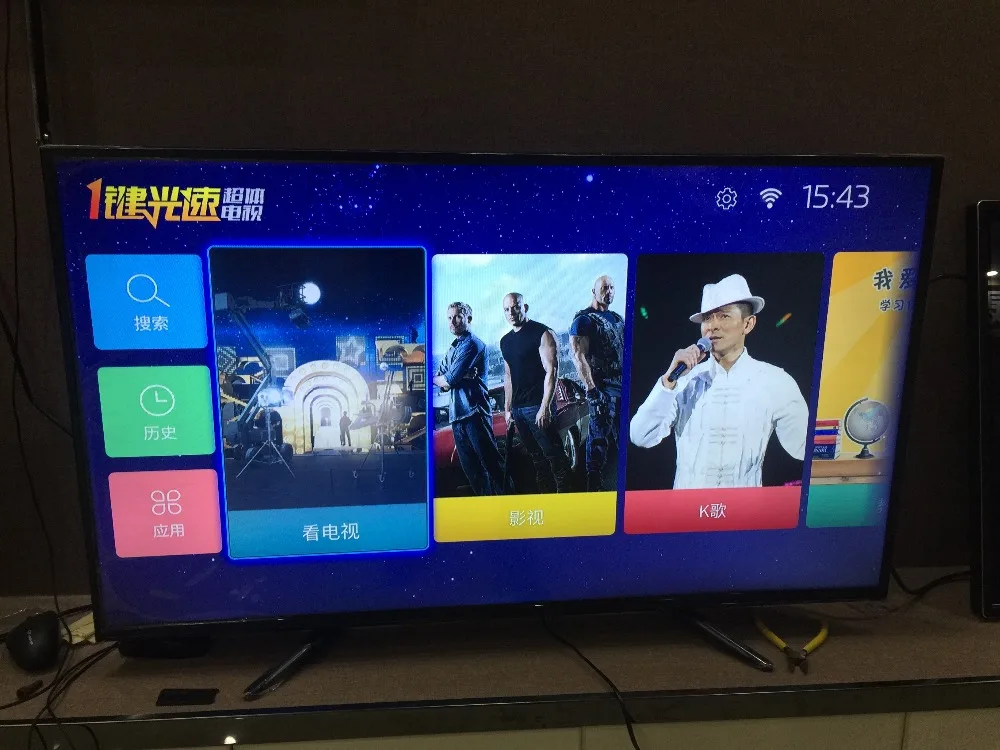 Customized 39 43 49 55 inch 4k Full HD Smart TV set android lan/wifi T2 global version led television TV