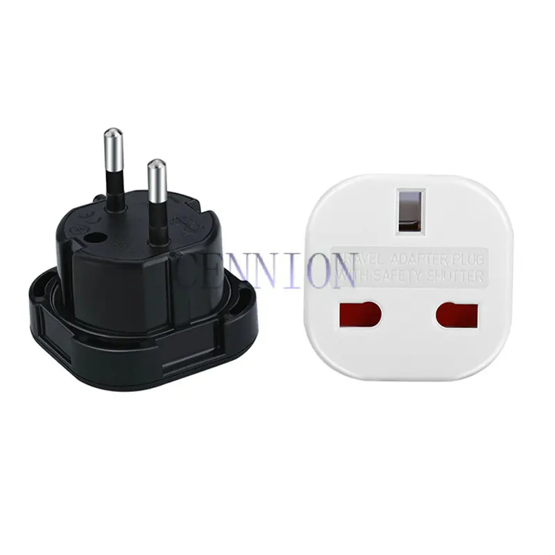 CE ROHS Standard Special UK plug to EU plug AC Power Plug Travel Adapter Converter 100pcs free express shipping