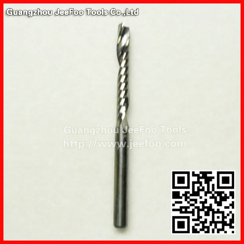 

3.175*22 AAA series ,Tungsten One Flute Spiral Engraving Tool End Milling Cutter Cutting Drill Bits