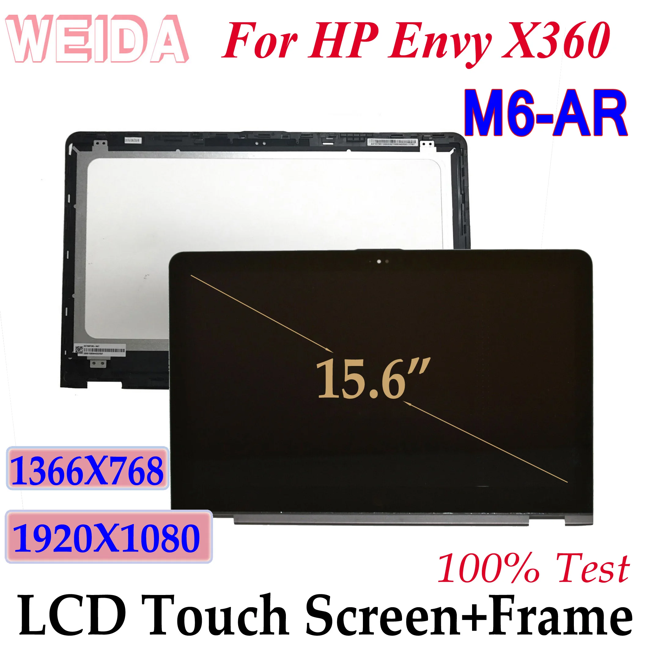 WEIDA LCD X360 15-AR For HP Envy X360 M6-AR Series M6 AR 15.6