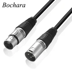 Bochara kabel XLR męski na żeński M/F na mikser do mikrofonu TPE materiał + OFC miedź 1m 1.8m 3m 5m 10m 15m 20m