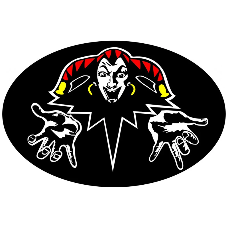

CK2704#21*14cm King and the Clown. funny car sticker colorful decal car auto stickers for car bumper window car decorations