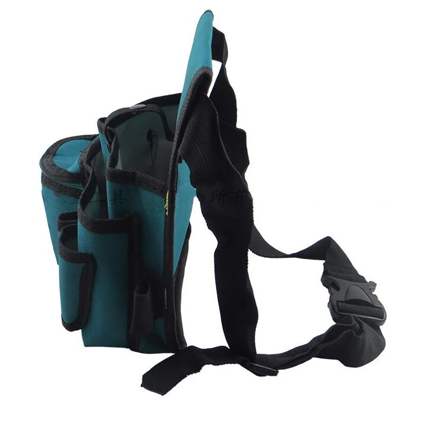 Bolsa de herramientas duradera multifuncional para electricistas, Kit de herramientas de tela Oxford impermeable, bolsillo de reparación, cinturón de cintura