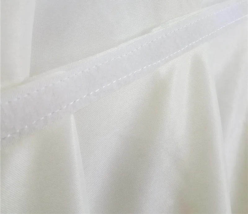 White pleated table skirt wedding backdrop curtains for table clothes table cover wedding stage table skirting for event party