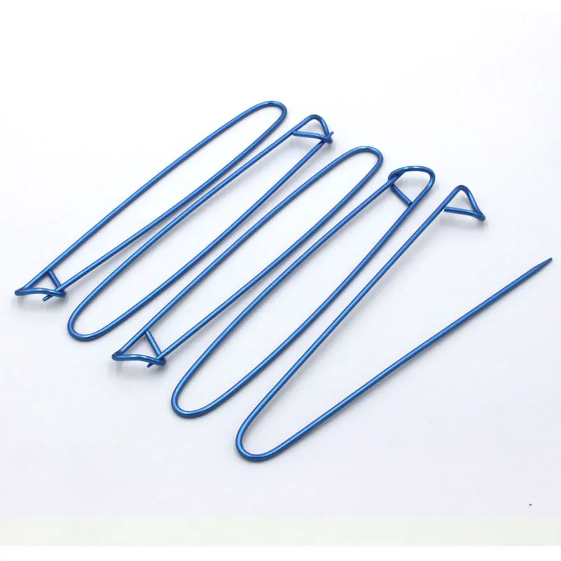 5 pieces 4size Aluminum Knitting Crochet Locking Stitch  holders Needle Clip Markers Holder Sewing Accessories Weaving tools