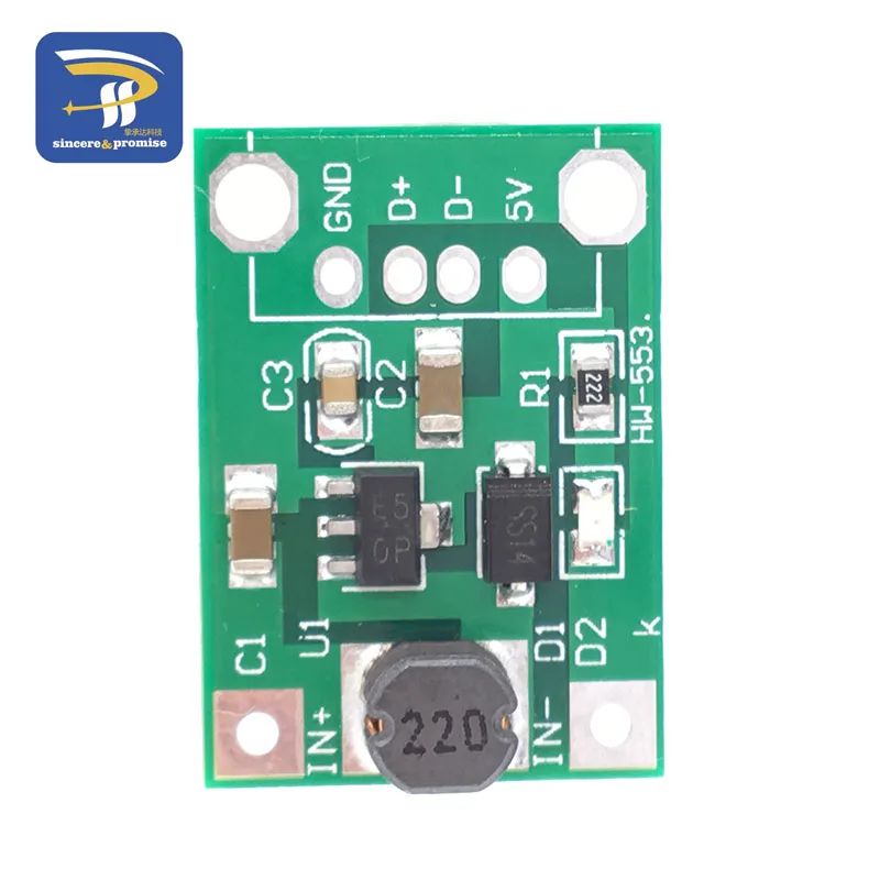 1/5/10PCS 600mA DC-DC Mini Step Up Power Modul 1-5V zu 5V Boost Converter für Arduino – Detail 5