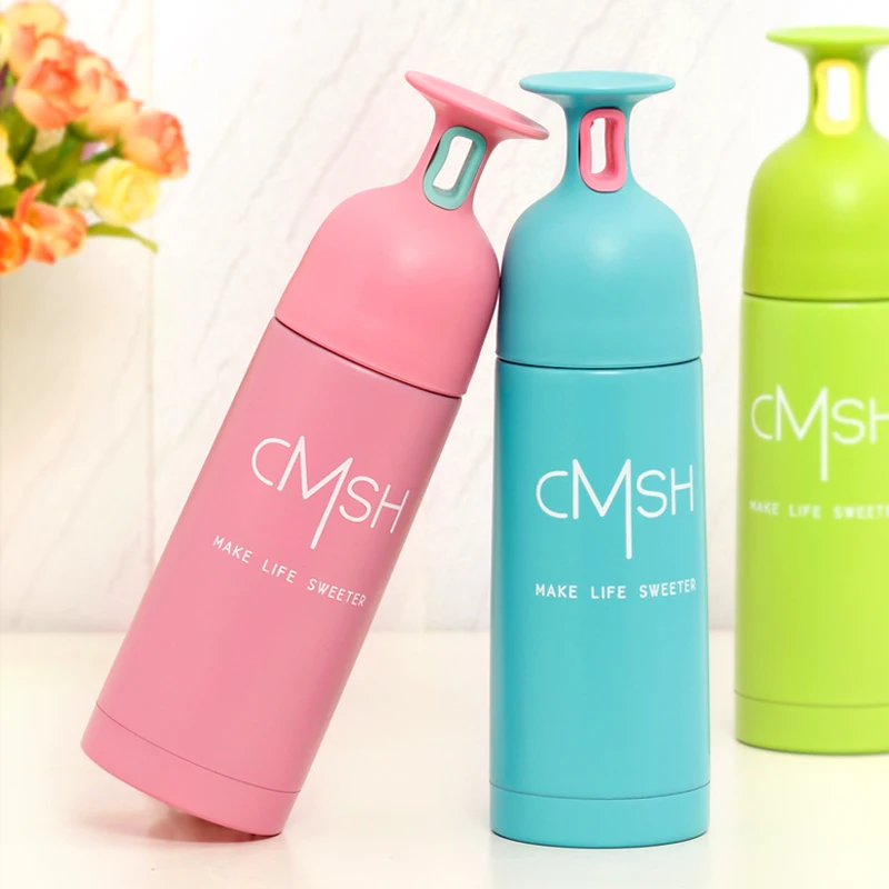 Stainless Steel Vacuum Cup Wine Glass Cup Portable Thermos Cup Water Bottle Office 380ml Top Quality Creative Household Cup image 2