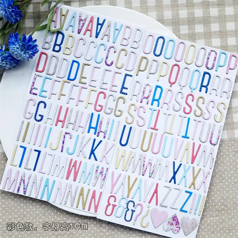 YPP CRAFT New Lovely Alphabet Set For Scrapbooking DIY Projects/Photo Album/Card Making Crafts
